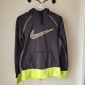 Nike small therma-fit neon sweatshirt